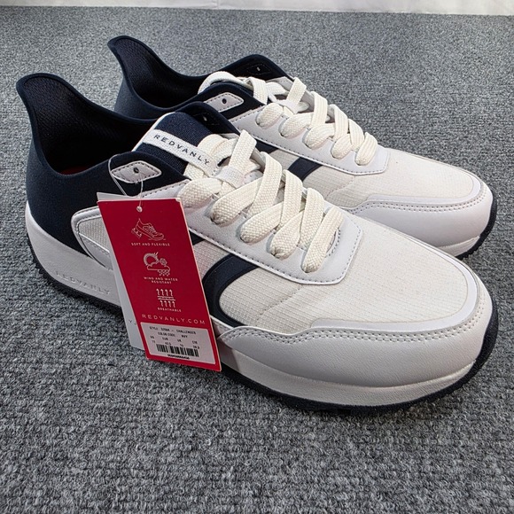 REDVANLY Challenger Mens Golf Sneakers Size 11 Navy White Flexible - Picture 1 of 7